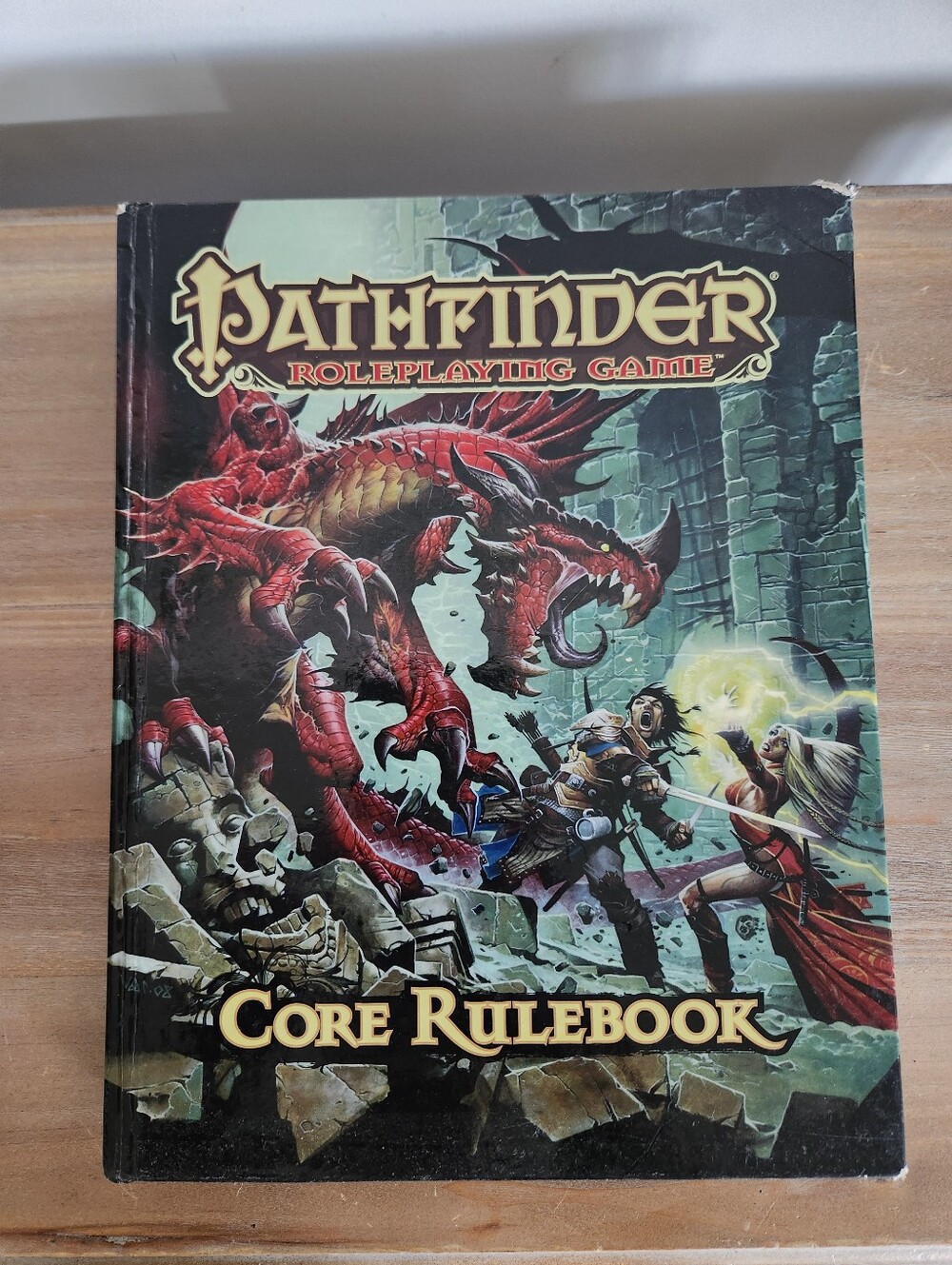 Pathfinder RPG Core Rulebook 1st Edition Hardcover Paizo 2011 Fifth Printing